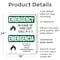 Signmission Exit Sign, Plastic, 18 in W, 24 in H, In Case Of Fire Exit Call 9-1-1 Bilingual OS-2PACK-EM-P-1824-L-10339 - alternate 7